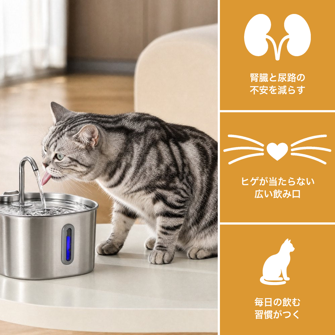 The KittySpout™ - 2.2L Fountain Health and Happiness Kit